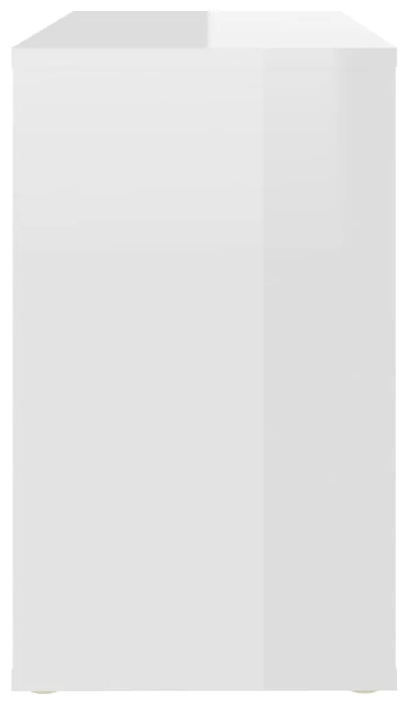 Móvel de apoio 60x30x50cm derivados de madeira branco brilhante
