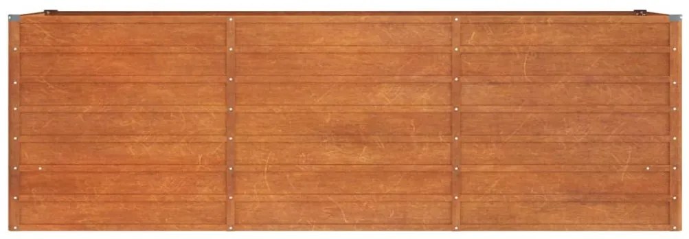 Canteiro de jardim 240x80x77 cm aço corten cor enferrujado
