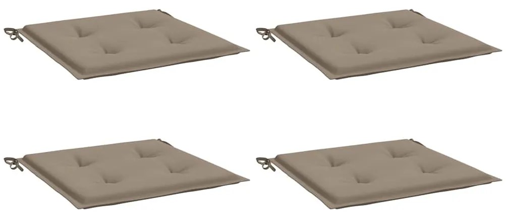 Almofadões p/ cadeiras de jardim 4 pcs oxford cinza-acastanhado