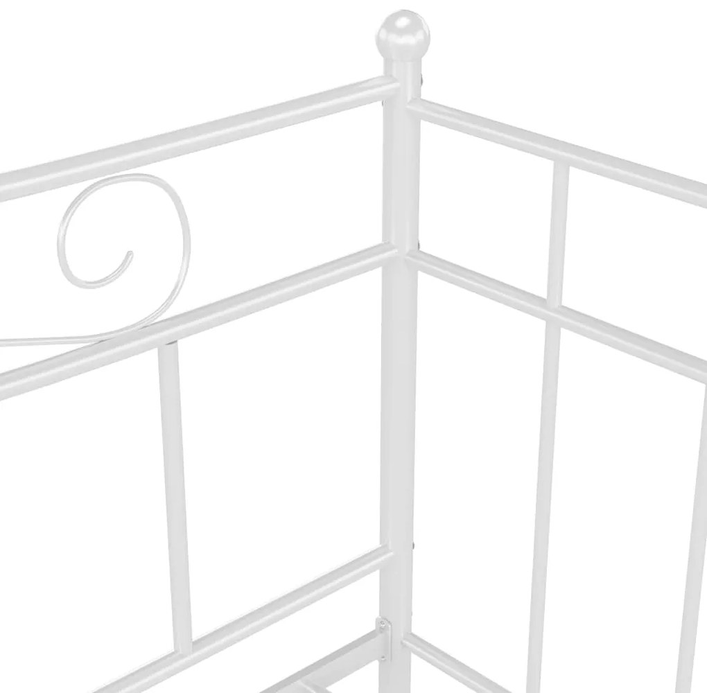 Estrutura sofá-cama de puxar 90x200 cm metal branco