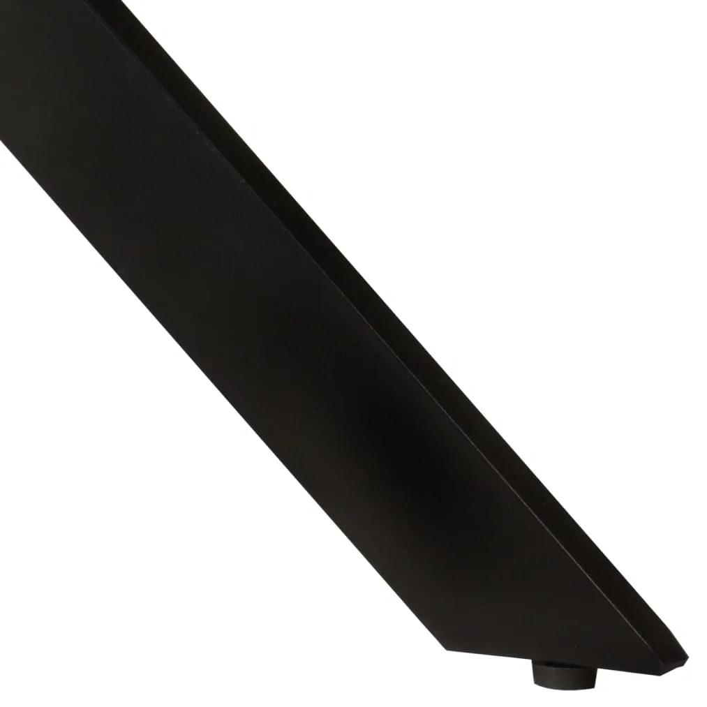 Mesa de jantar Ø110x78 cm madeira recuperada maciça e aço