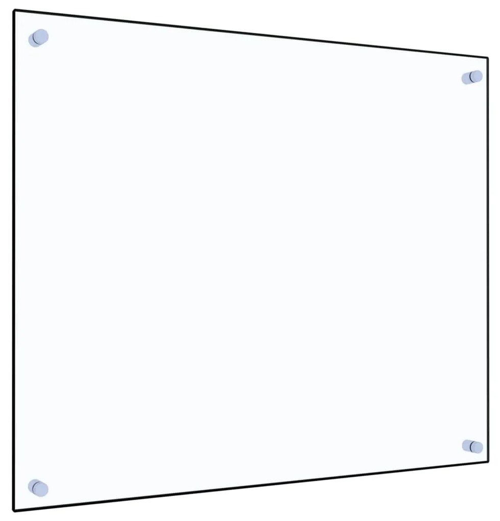 vidaXL Painel anti-salpicos cozinha 70x60 cm vidro temp. transparente