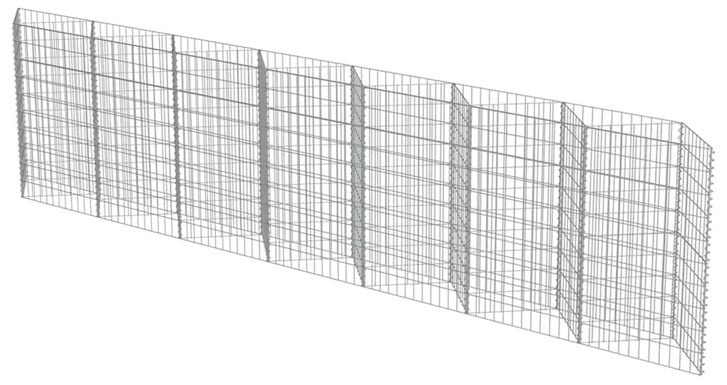Muro gabião em aço galvanizado 450x30x100 cm