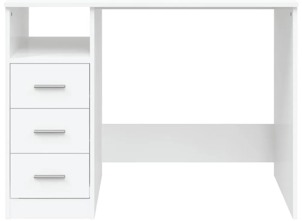 Secretária c/ gavetas 102x50x76 cm derivados de madeira branco