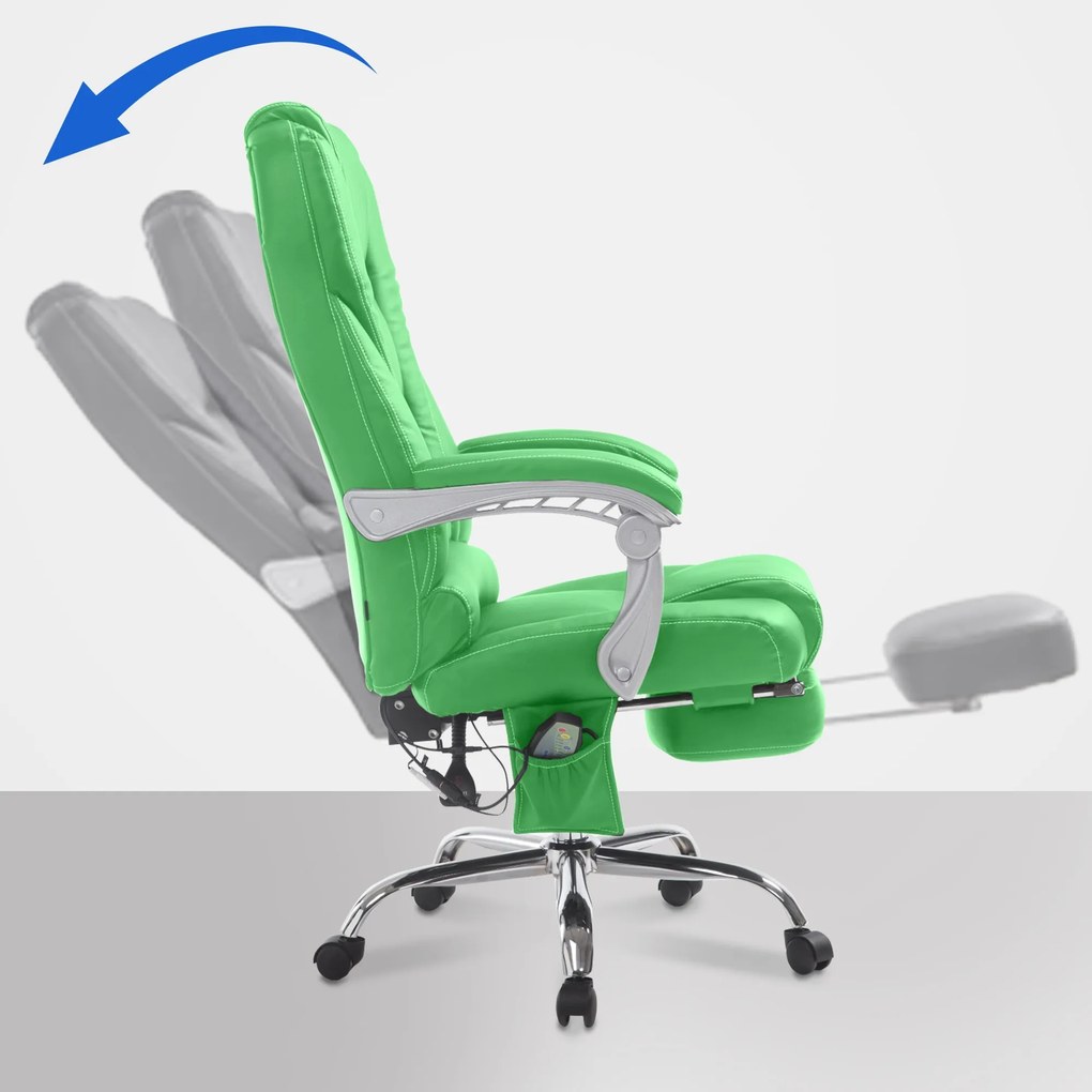 Cadeira de escritório Pacific com função de massagem V2 verde