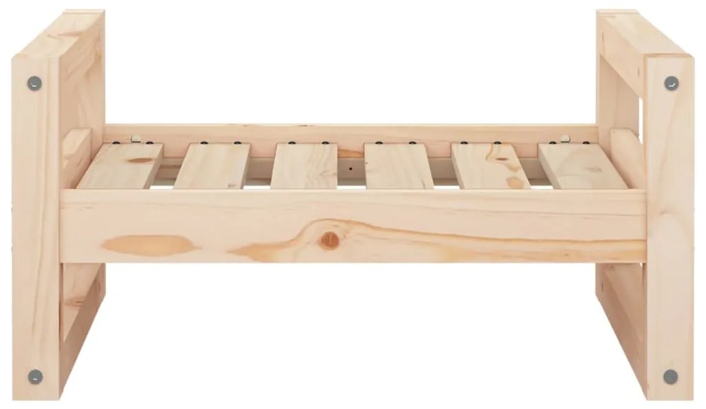 Cama para cães 55,5x45,5x28 cm madeira de pinho maciça
