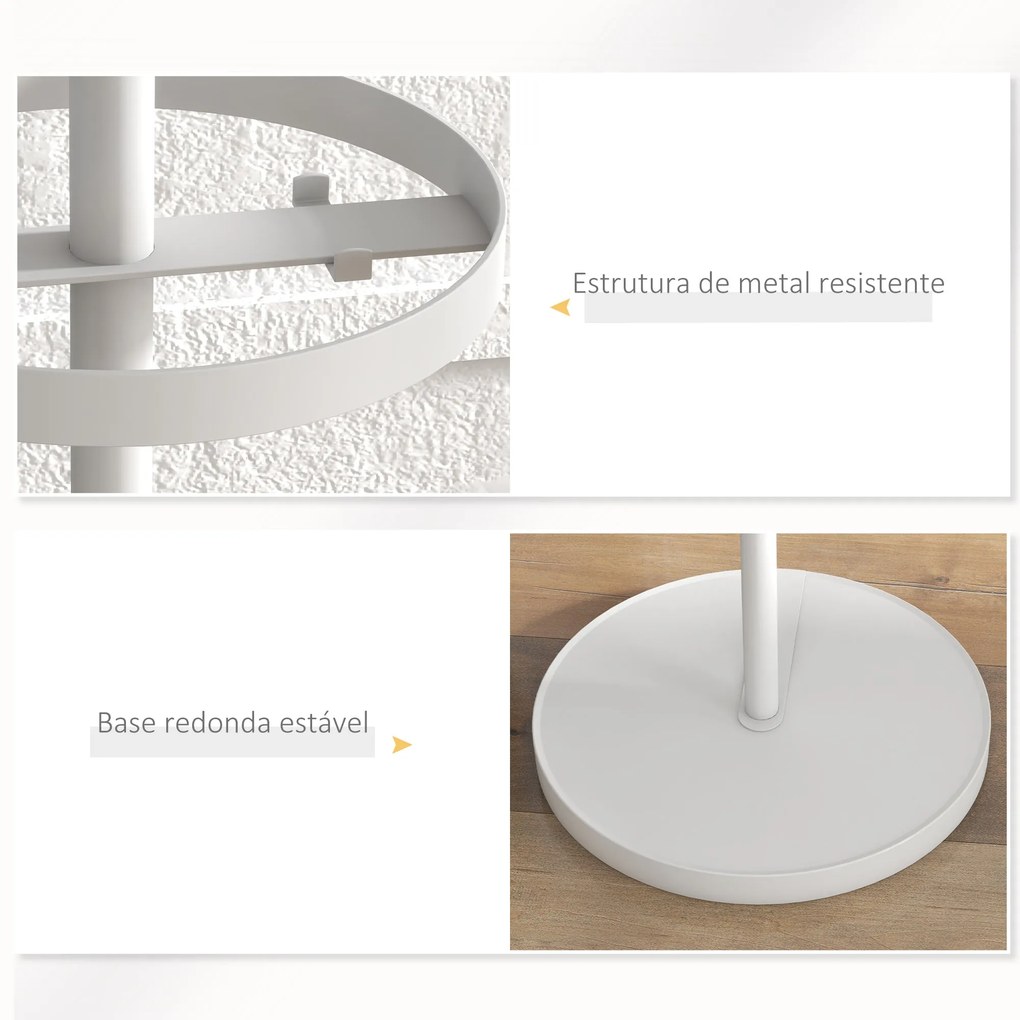 Cabide de Pé Ålesund com Suporte para Guarda-Chuvas – Ø34x177 cm – Bra