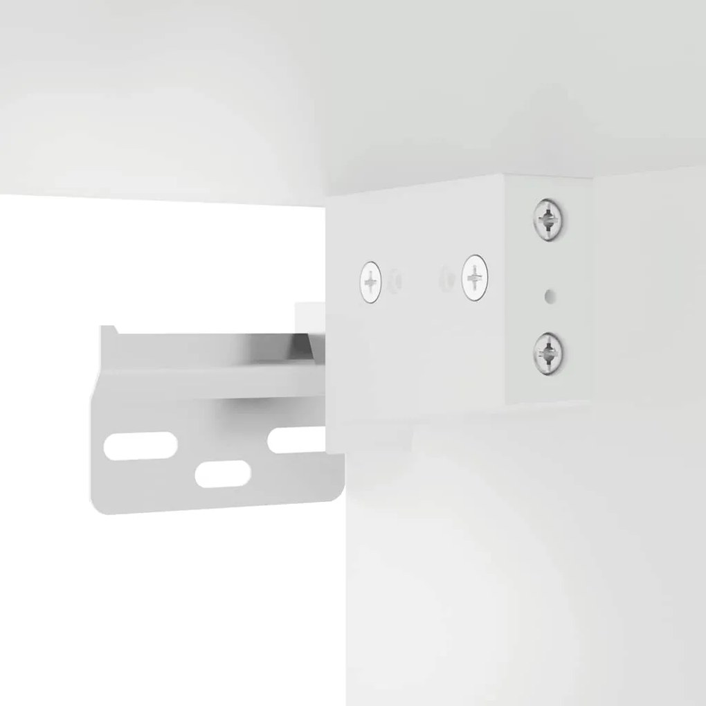 Armário parede p/ casa banho 100x25x30 cm deriv. madeira branco