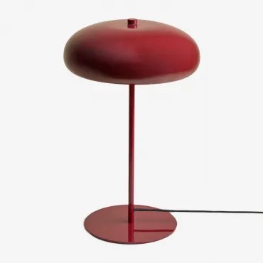 Candeeiro De Mesa Em Ferro Hilma Vinho Tinto - Sklum