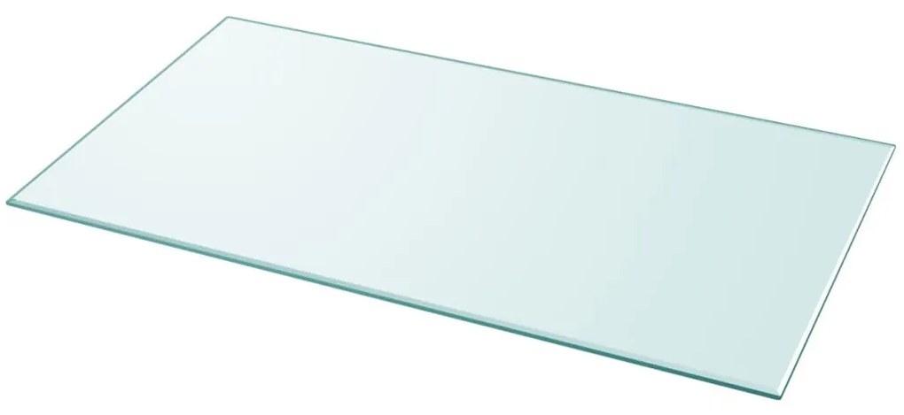 Tampo de mesa em vidro temperado, retangular, 1200x650 mm