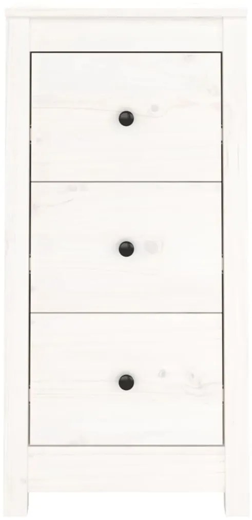 Aparador 40x35x80 cm madeira de pinho maciça branco