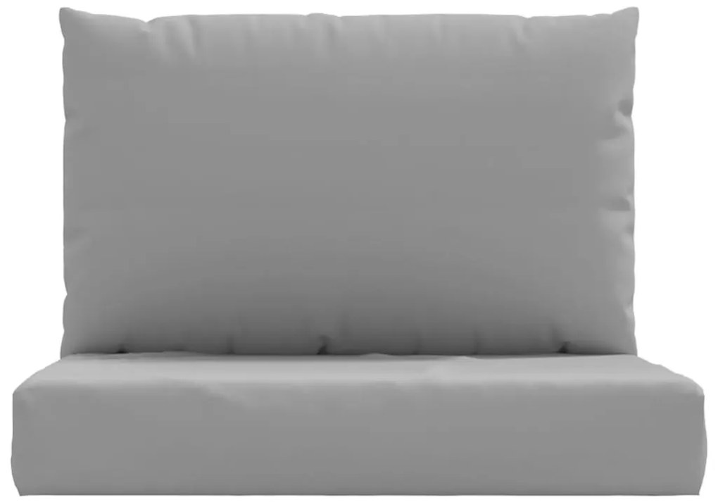 Almofadões p/ móveis de paletes 2 pcs tecido oxford cinzento