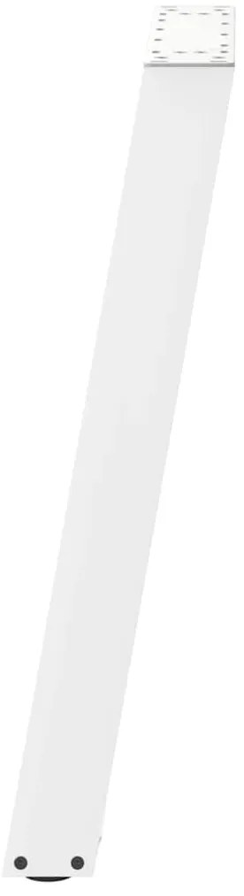 Pés para mesa de jantar em formato de U, 2 peças, branco, 60x(72-73) c