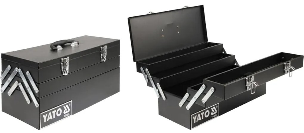 401860 YATO Caixa de ferramentas em aço 460 x 200 x 225 mm