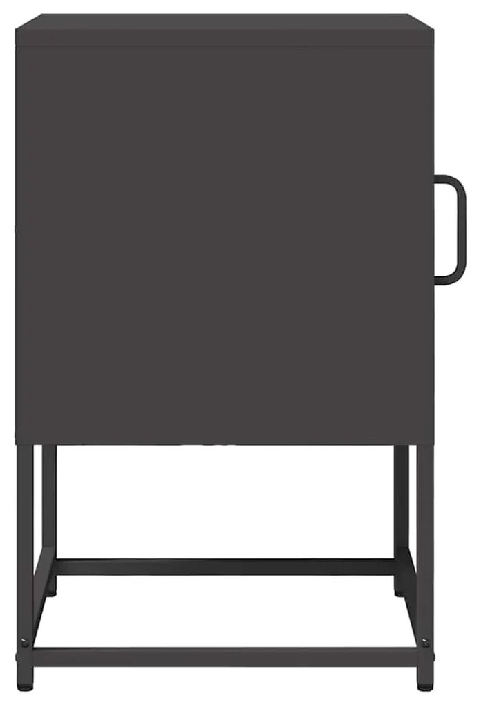 Mesa de cabeceira 36x39x60,5 cm aço laminado a frio preto