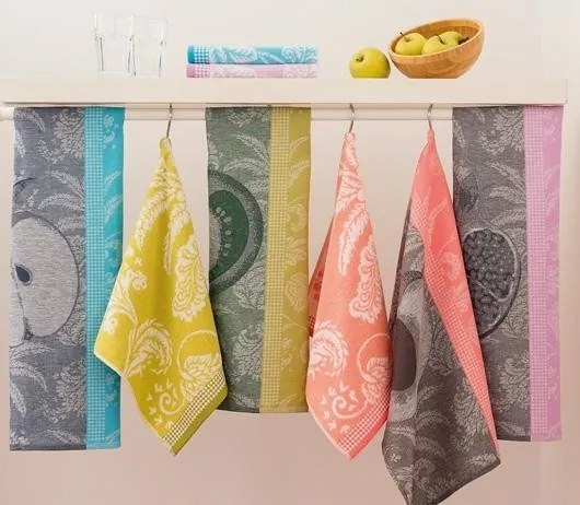 Pano de cozinha felpo 50x50 cm - Panos cozinha 100% algodão 440 gr.- SEASON FRUIT Lasa Home: Turquesa