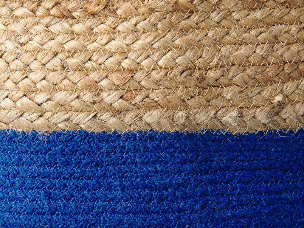 Conjunto de 2 cestos em juta azul marinho e creme GAJAR Beliani