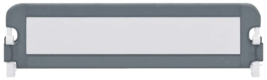 Barra de segurança p/ cama infantil 120x42cm poliéster cinzento