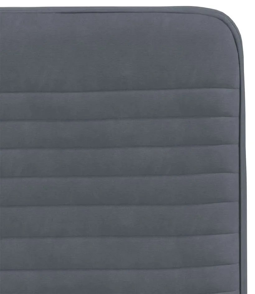 Cadeiras de jantar 6 pcs veludo cinzento-escuro