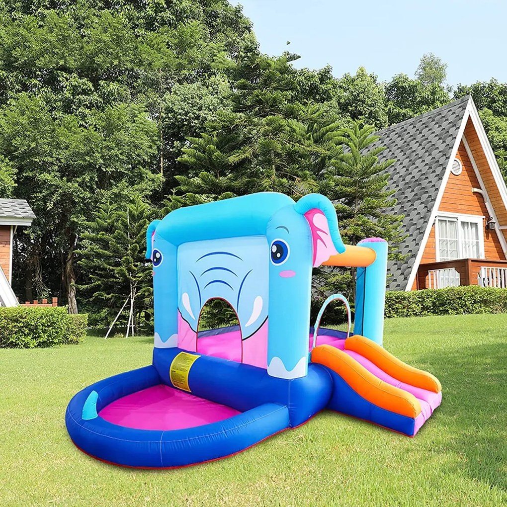 Castelo insuflável para crianças Dumbo Multicolorido (inclui ventilador)
