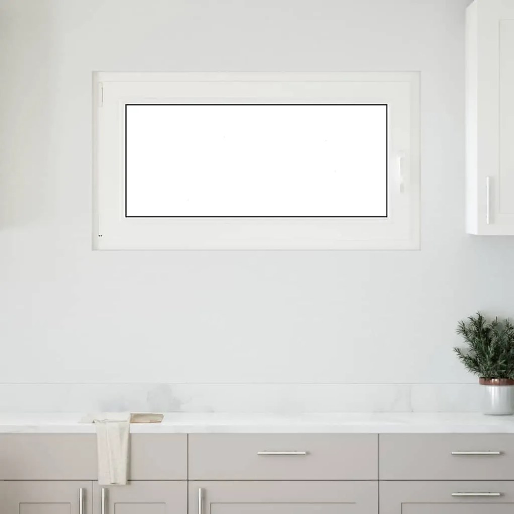 vidaXL Janela de porão "RISOR" 110x50 cm oscilobatente DIN esquerda antracite