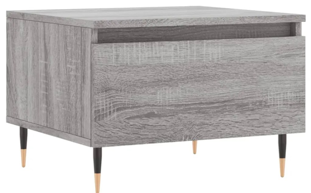 Mesas de centro 2 pcs 50x46x35cm deriv. madeira cinzento sonoma