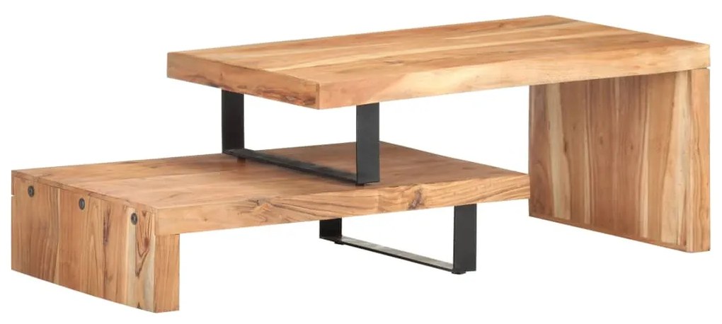 vidaXL 2 pcs conjunto de mesas de centro madeira de acácia maciça