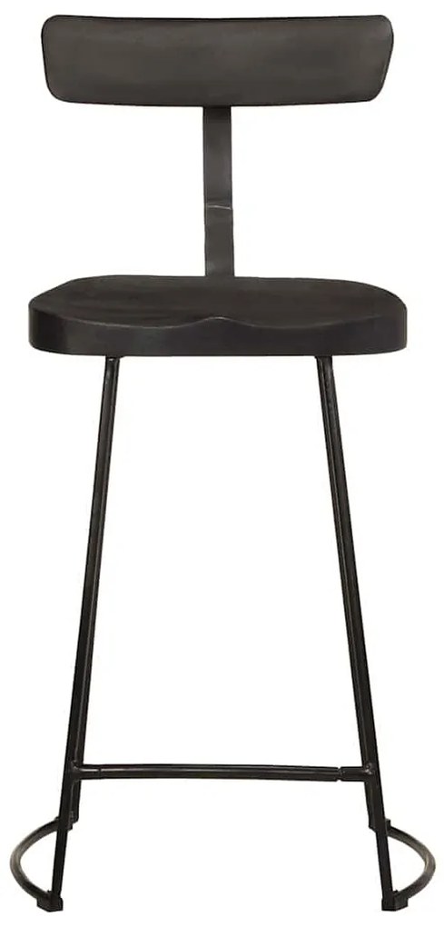 Bancos de bar 2 pcs 49x43x88 cm madeira de mangueira maciça