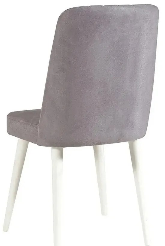 Conjunto Mesa de Jantar Extensível e Cadeiras Vina – Branco e Cinzento