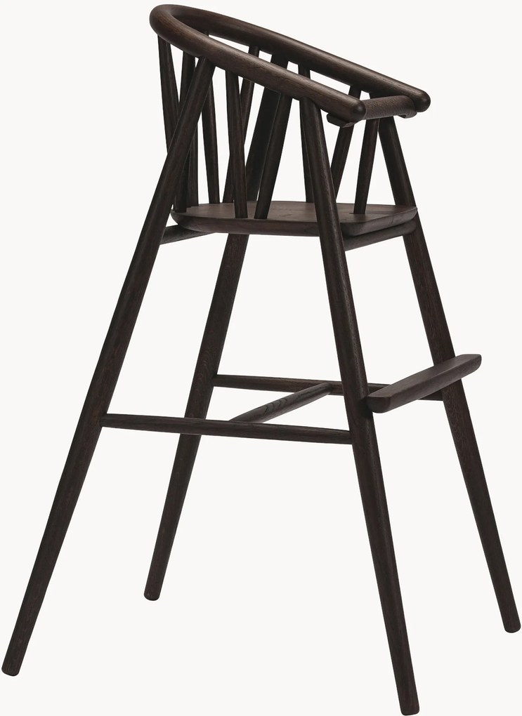 Cadeira alta para crianças em madeira de carvalho artesanal Saga