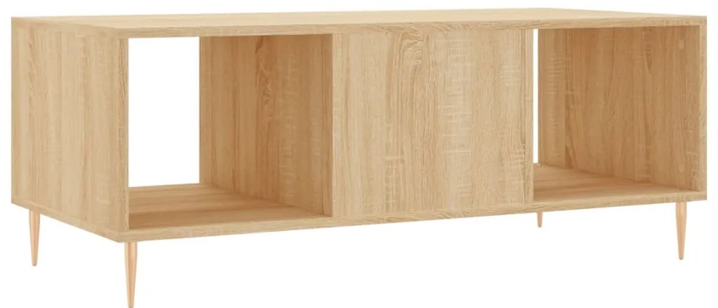 Mesa de centro 102x50x40 derivados de madeira carvalho sonoma