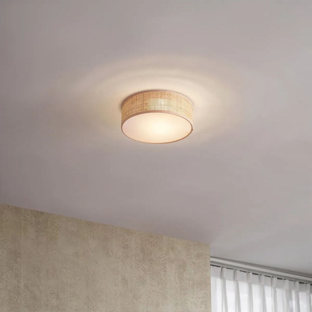 Candeeiro de teto oriental em rotang 30cm - Trammy