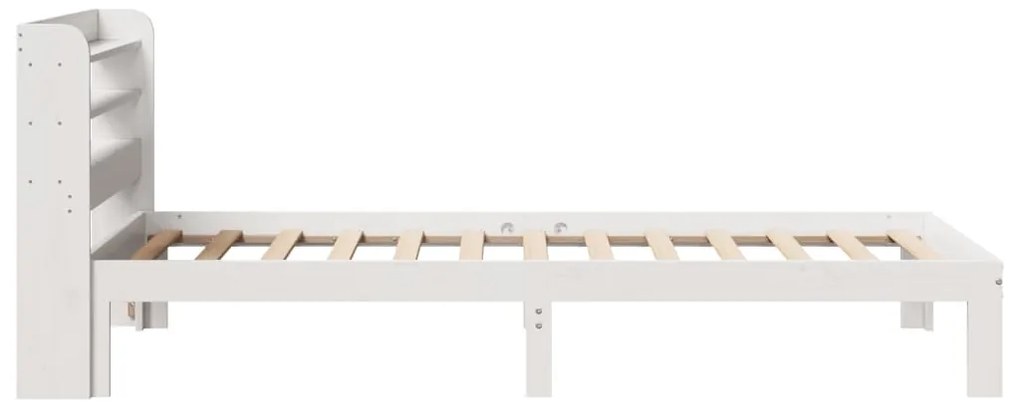 Estrutura de cama c/ cabeceira sem colchão 100x200 cm branco