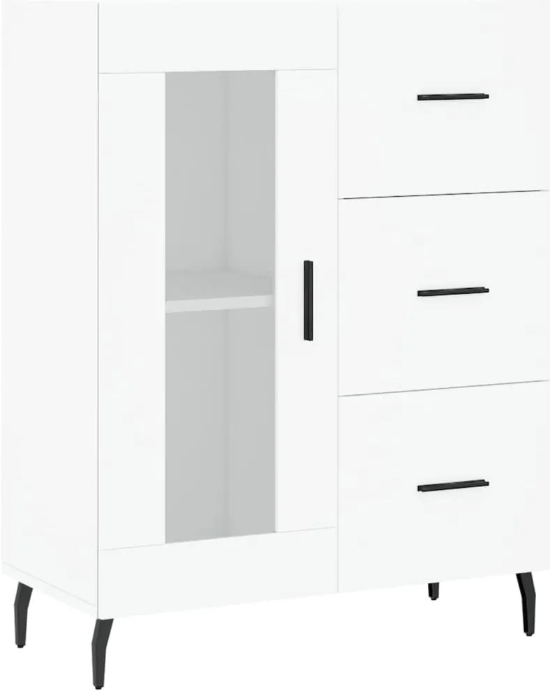 Armário alto 69,5x34x180 cm derivados de madeira branco
