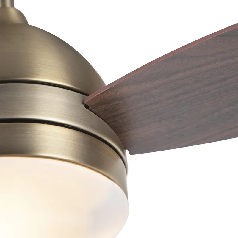 Ventilador de teto bronze com comando remoto - Rotar Moderno