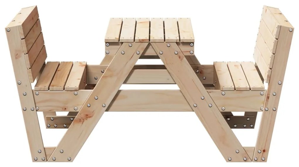 Mesa de piquenique para crianças 88x122x58 cm pinho maciço