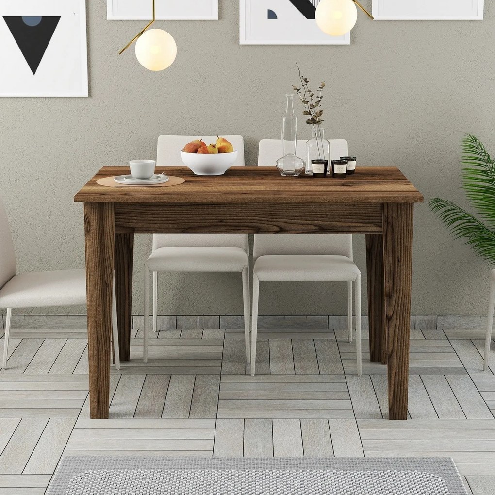 Mesa de Cozinha Kiev – Nogueira – 110x75x72 cm