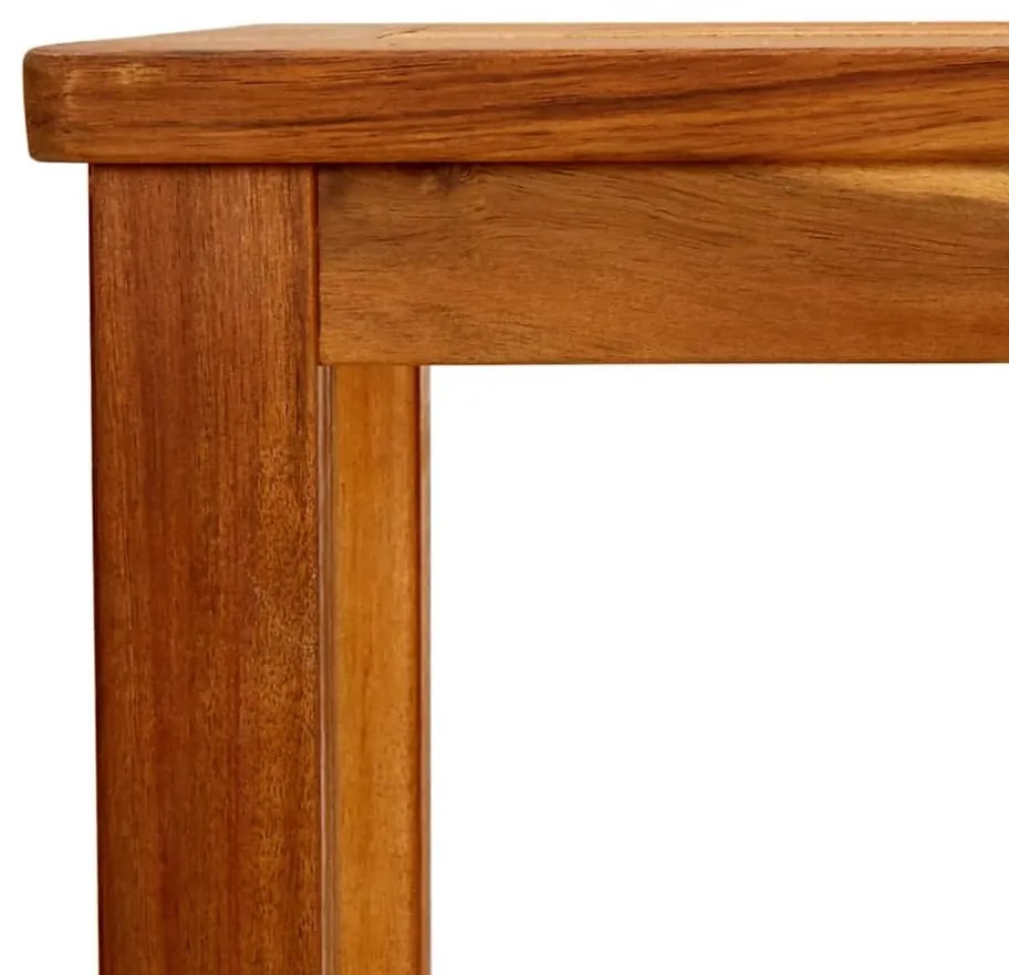 Mesa consola para jardim 80x35x75 cm madeira de acácia maciça