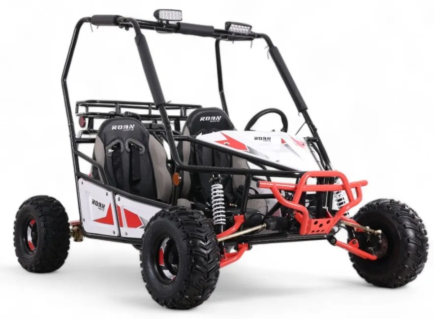Buggy gasolina para crianças 125cc Roan Triton 2 Lugares R7 Vermelho