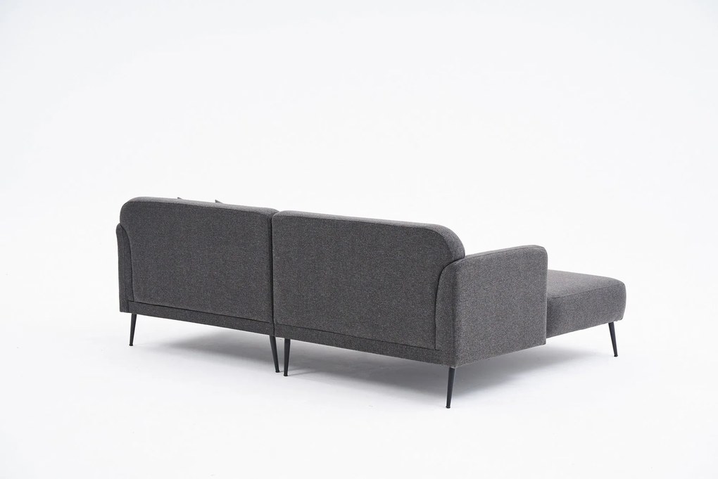 Sofá de Canto Revos – Antracite – 250x86x100 cm
