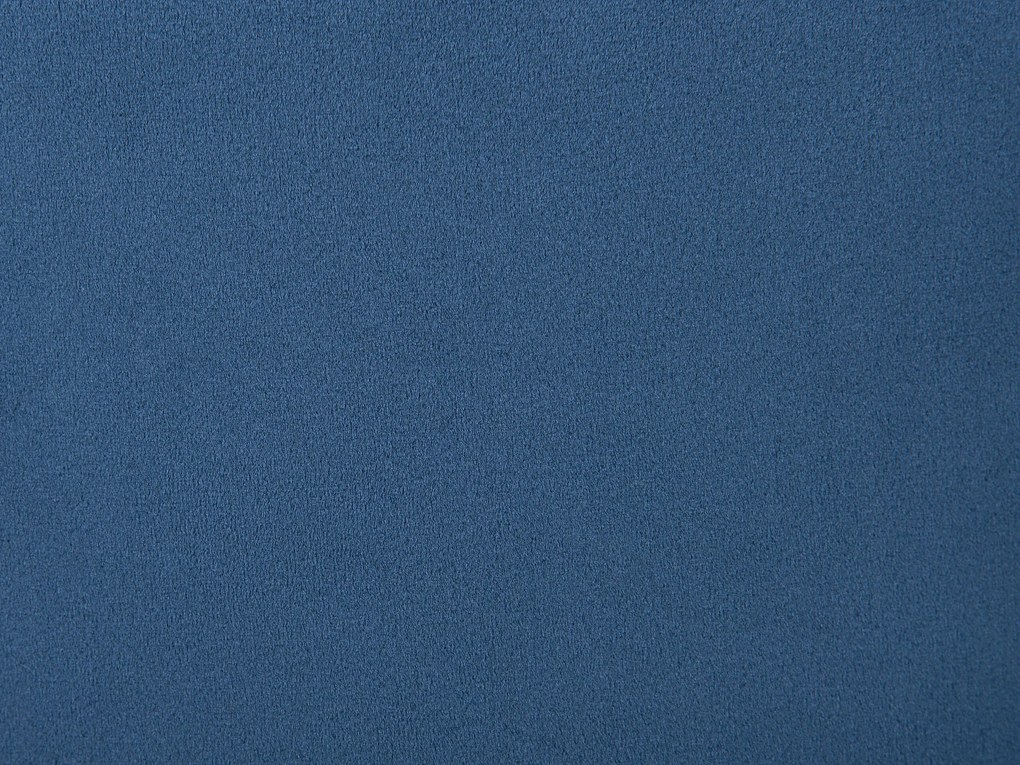 Pufe em veludo azul escuro LOVETT Beliani