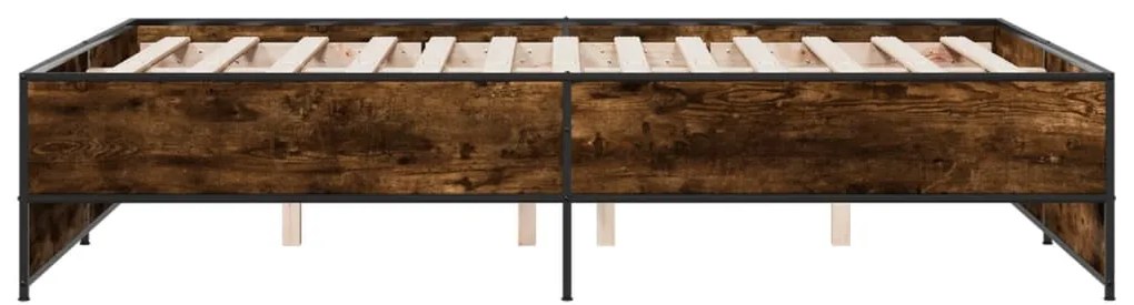 Estrutura de cama 135x190 cm derivados madeira/metal