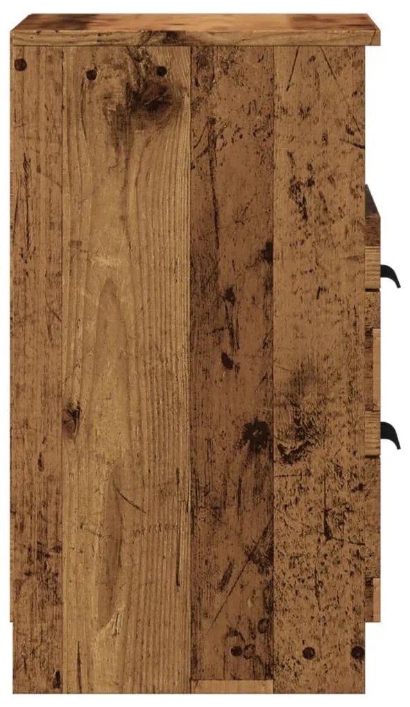 Mesa de cabeceira 40x36x65cm derivados de madeira madeira velha