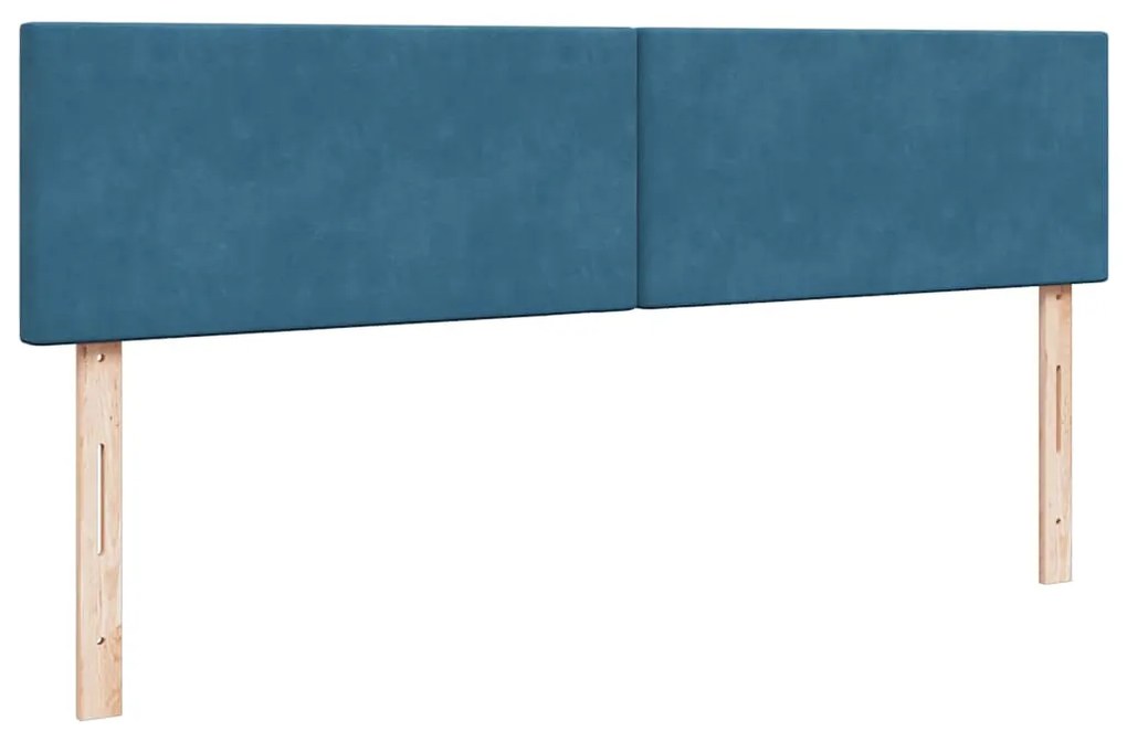 Estrutura cama otomana colchões 180x200 cm veludo azul escuro