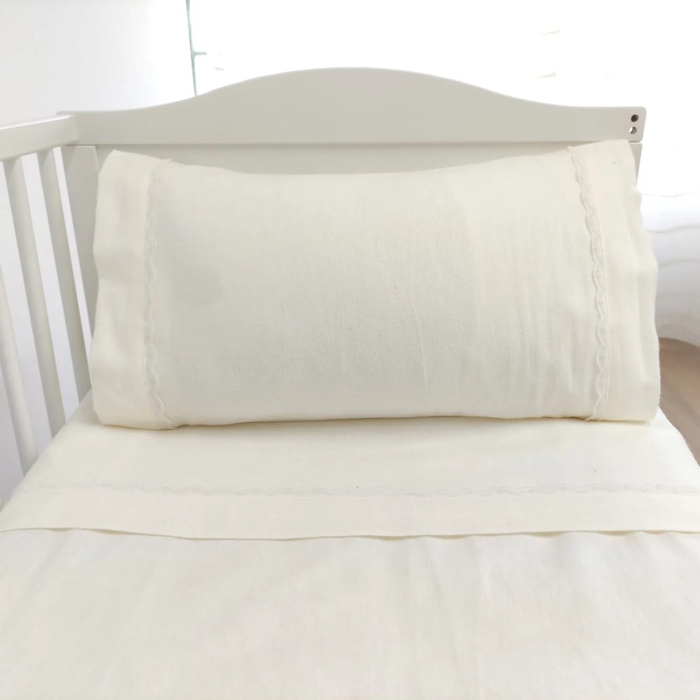 Jogo de Cama Bebé Flanela Pérola Sintra