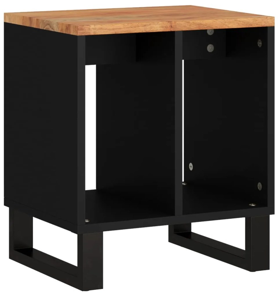Mesa de apoio 40x31x46 cm acácia maciça/derivados de madeira