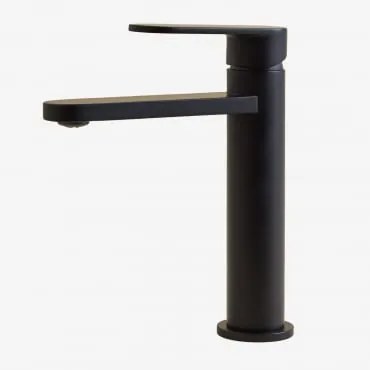 Torneira Para Lavatório De Latão Alameda Preto Mate & ↑20 Cm - Sklum