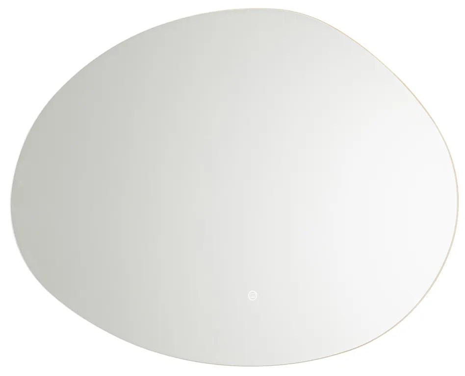 Espelho de casa de banho 80 cm com LED e aquecimento do espelho - Biba Design