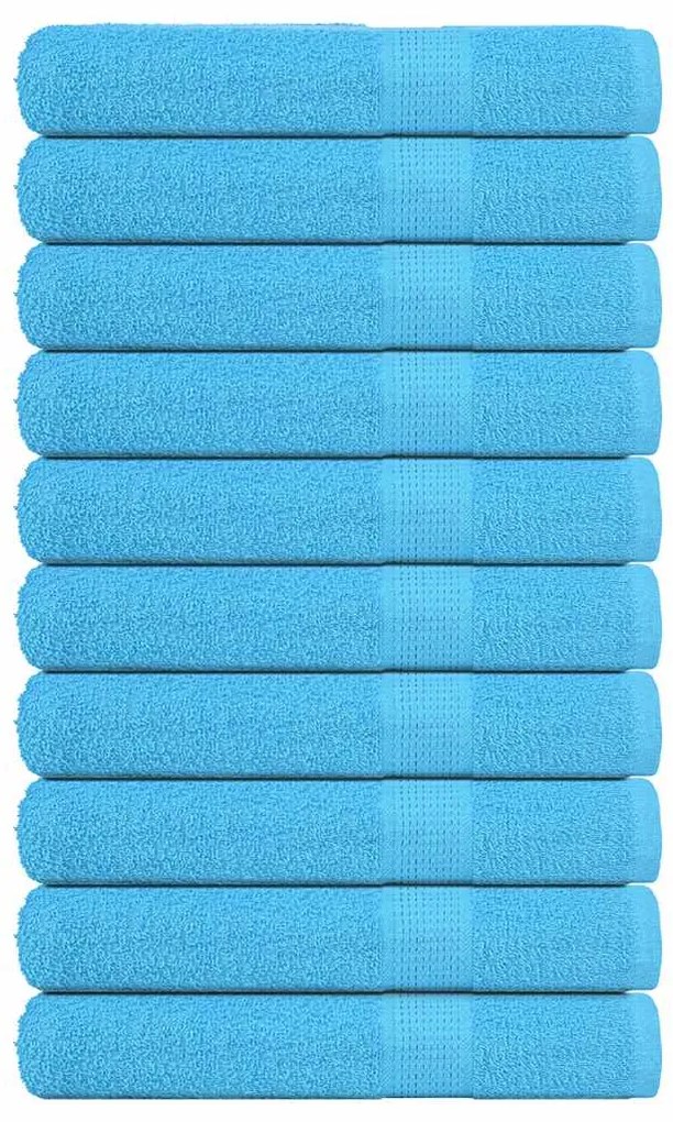 vidaXL Toalhas de sauna FROGN 10 pcs 80x200 cm 360 g/m² turquesa