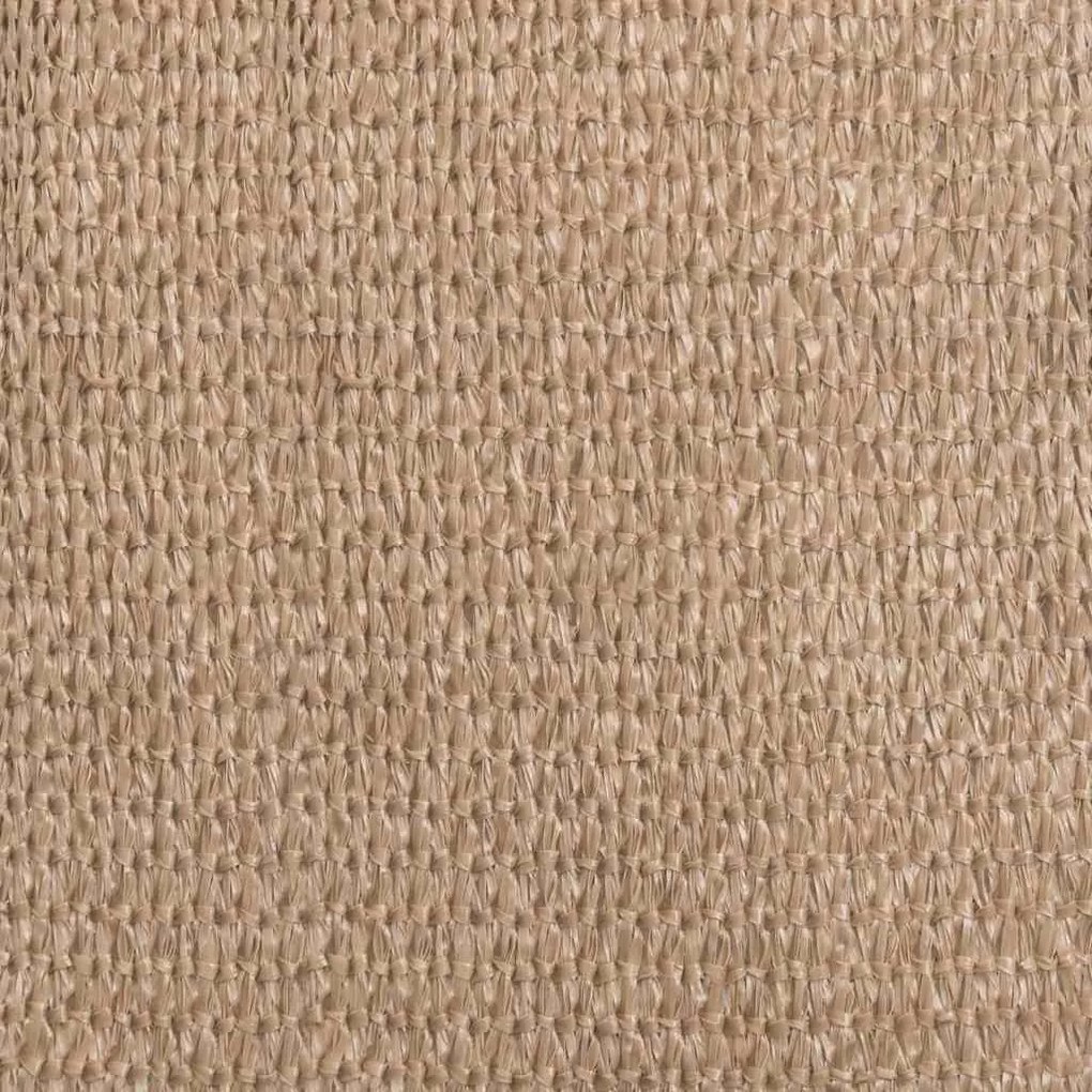 Para-sol estilo vela 160 g/m² 5x7 m PEAD castanho-acinzentado
